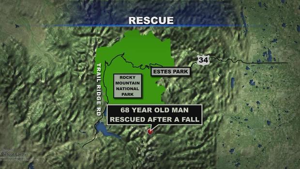 Longs Peak Rescue Map 