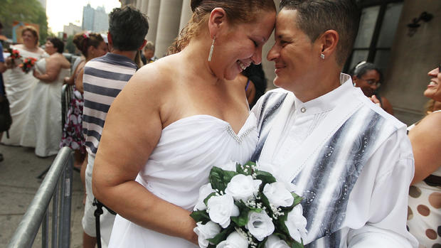 First gay wedding day in N.Y. 