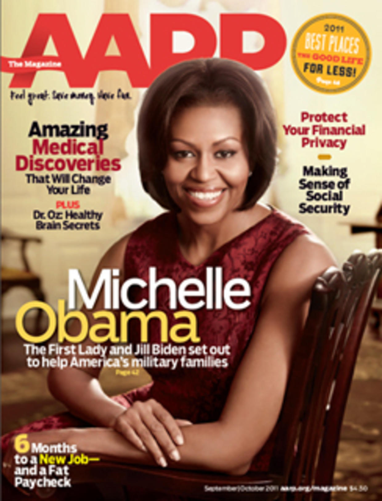 Michelle Obama on the cover of AARP magazine CBS News
