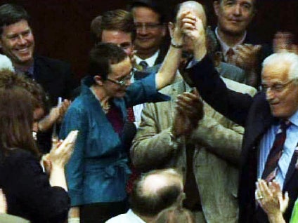 Gabby Gifford at House vote on Debt 
