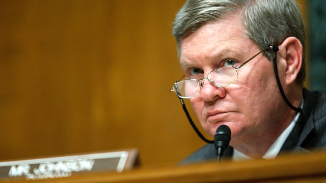 Sen. Tim Johnson, D-S.D., listens during a hearing before the Financial Institutions Subcommittee of the Senate Banking, Housing and Urban Affairs Committee on Capitol Hill Oct. 14, 2009, in Washington. The hearing was to examine the state of the banking  