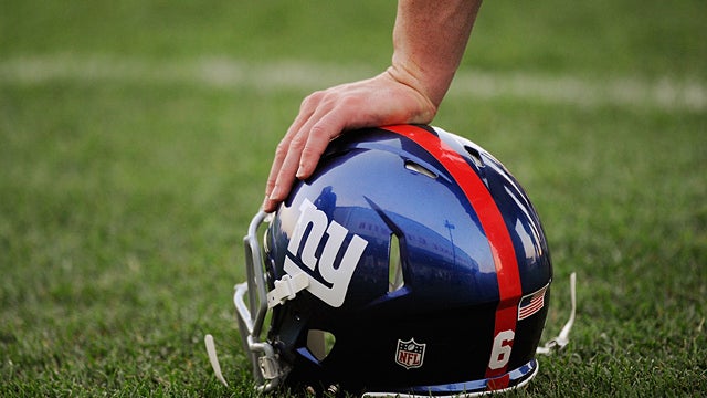 The reflection on the helmet of Matt Dodge 