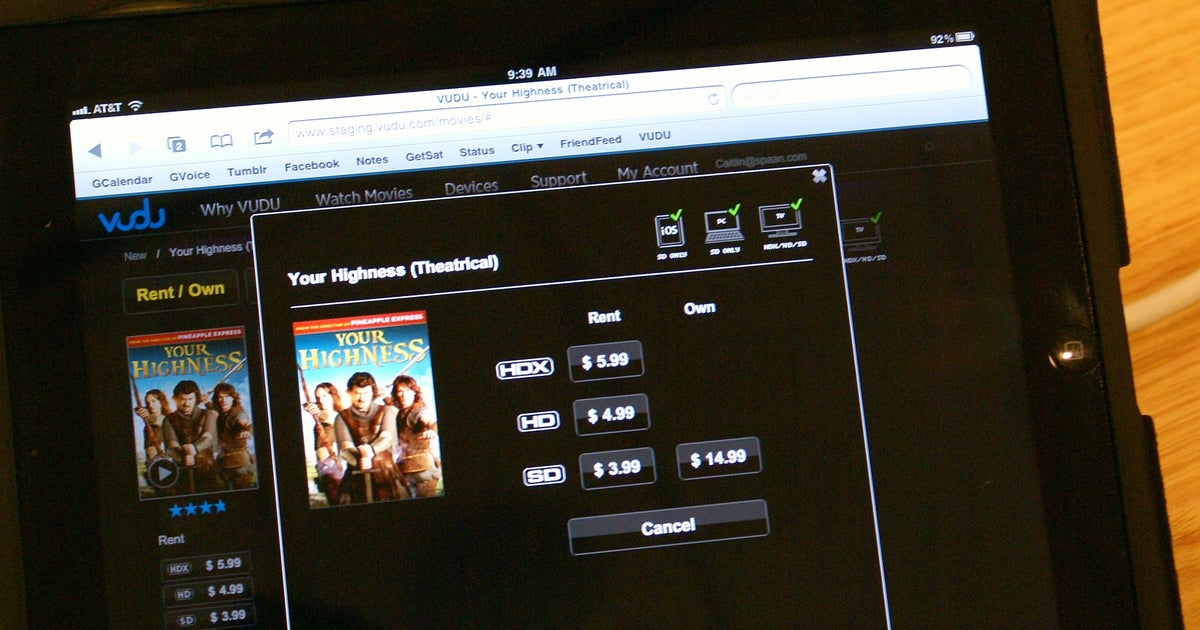 Wal-Mart's VUDU comes to iPad, but missing Disney movies - CBS News