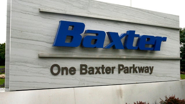 The sign outside Baxter International Inc. is seen in Deerfield, Ill., in this July 2009 picture. A lawyer in Mexico for Baxter, a leading U.S. drug manufacturer that has adopted a global anticorruption policy, offered to pay roughly $16,000 to an opposin 