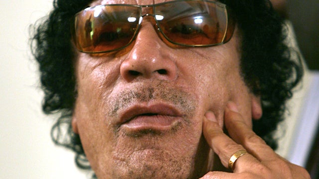 Libya's Moammar Qaddafi 
