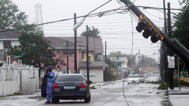 Irene hits Bahamas 