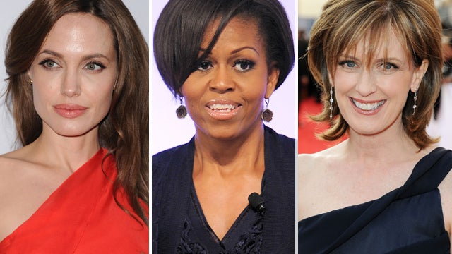 Angelina Jolie, Michelle Obama and  Anne Sweeney (Anne Sweeney (Co-Chair of Disney Media Networks; President, Disney-ABC Television Group) 