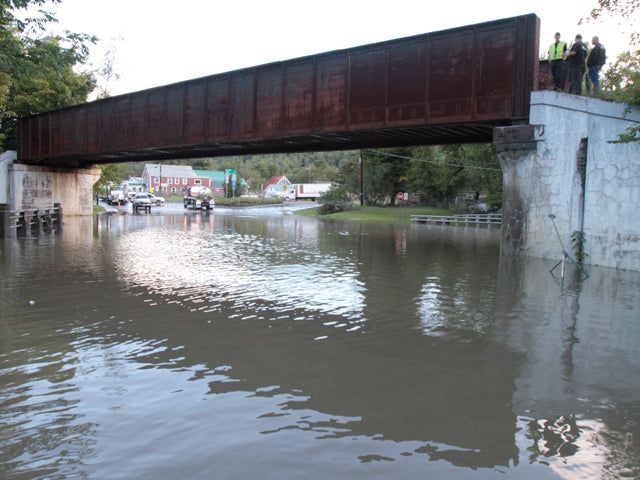 Water covers Main Street 