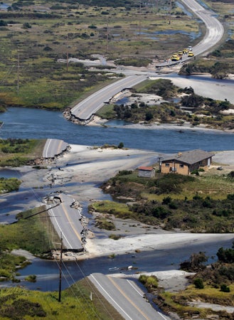 Hatteras Island damage 