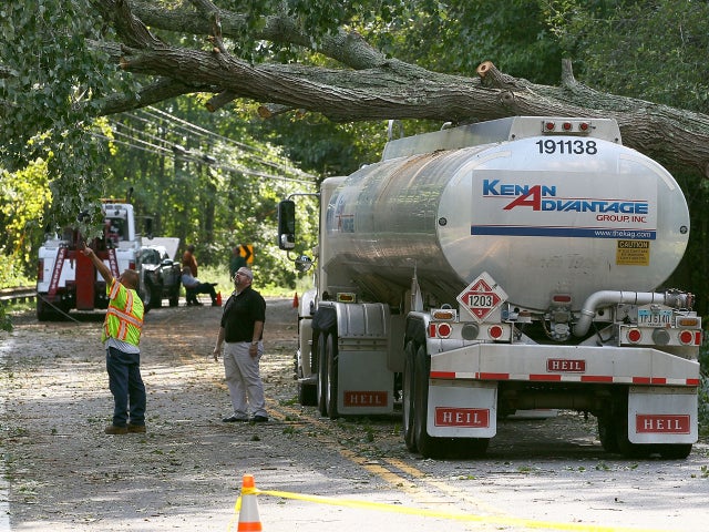 Damage from Hurricane Irene in Lothian, Maryland 