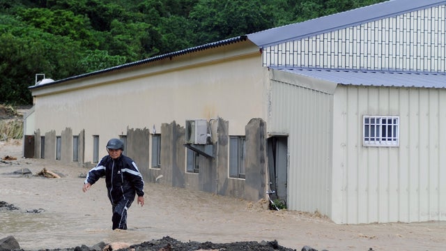 Flooding from Typhoon Nanmadol in southern Taiwan 
