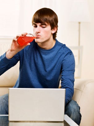 soda, drinking soda, soft drink, home, teen, stock, 4x3 