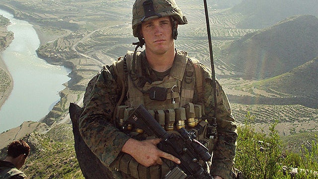 In this undated photo released by the U.S. Marines, Sgt. Dakota Meyer poses for a photo while deployed in support of Operation Enduring Freedom in Ganjgal Village, Kunar province, Afghanistan.  