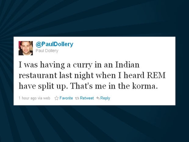 The day after: REM splits, tweeters react 