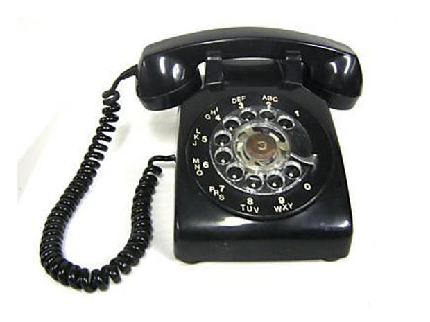A typical 1950s rotary phone 