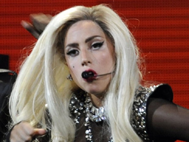 Lady Gaga performs 