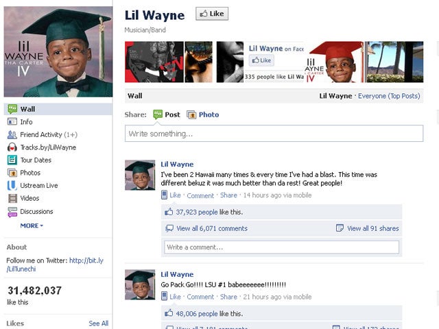 Top 20 most engaging Facebook pages 