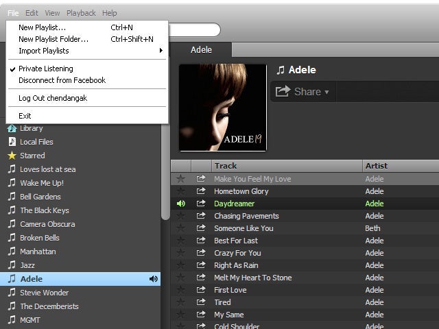 Spotify private listening 