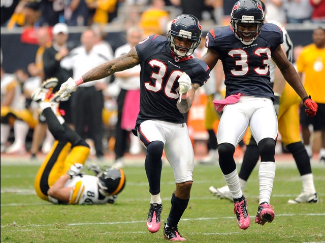 Jason Allen (30) and Troy Nolan (33) celebrate 