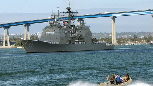 U.S. Navy AEGIS cruiser 