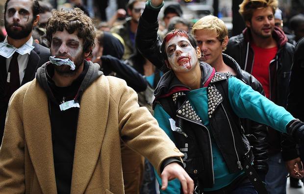 "Occupy Wall Street" demonstrators stage 