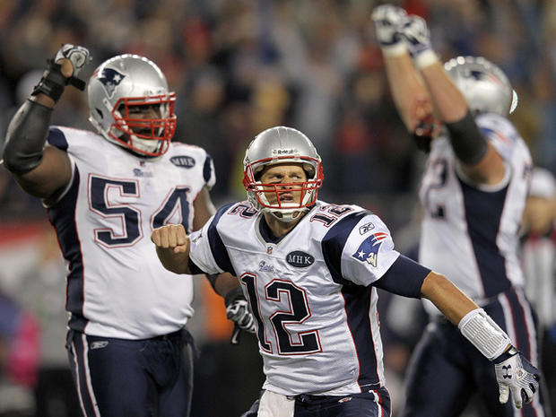 Tom Brady reacts after the game-winning touchdown  