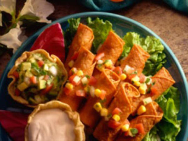 12/14 Food &amp; Drink - Football Party Recipes - Flautas 