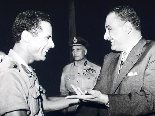 Moammar Qaddafi and Gamal Abdel Nasser 