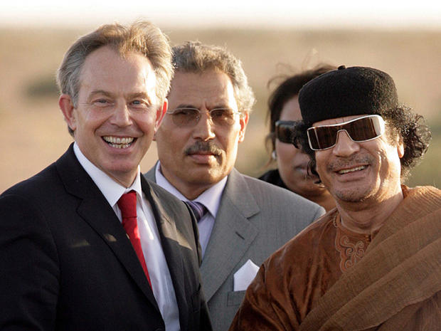 Tony Blair with Muammar Qaddafi 