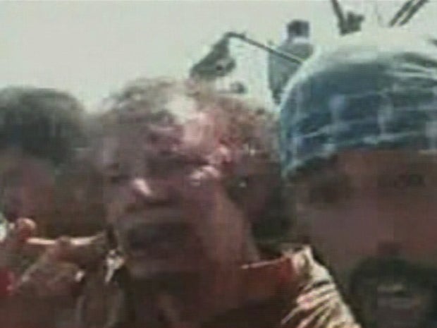 GRAPHIC VIDEO: Qaddafi wounded but alive