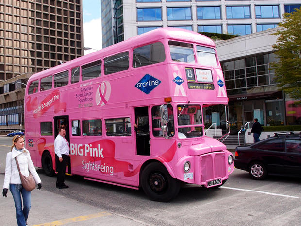 breast cancer awareness, tour bus 