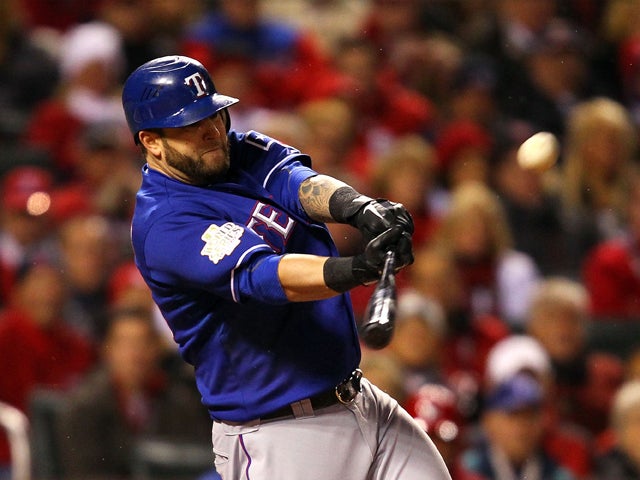Mike Napoli hits a two-run home run 
