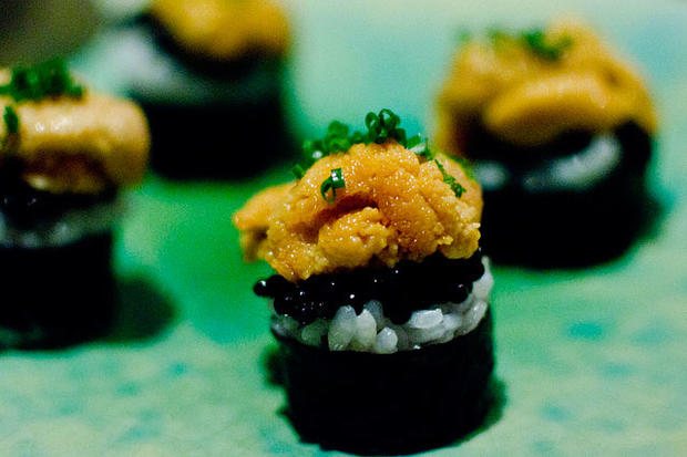 12/28 Food &amp; Drink - Omakase Tasting O Ya - Sea Urchin Caviar 