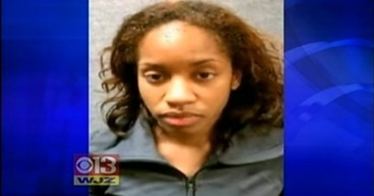 Shown is a crime scene photo presented during the murder trial of Brittany  Norwood in Rockville, Md. on Wednesday, Oct. 26, 2011. Norwood is on trial  for the killing of co-worker Jayna