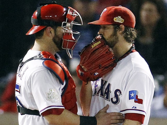 Mike Napoli and C.J. Wilson talk  