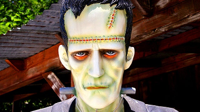 Five Halloween Children Holding Candies 