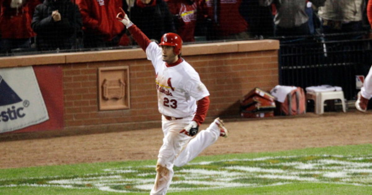 David Freese St. Louis Cardinals 2011 World Series Home White