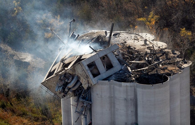 Kansas grain elevator damaged by massive explosion 