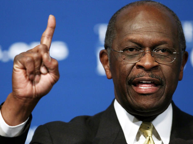 WASHINGTON, DC - OCTOBER 31: Republican presidential candidate Herman Cain speaks at the National Press Club October 31, 2011 in Washington, DC. During a question and answer portion of the program, Cain called the accusations of sexual harassment against him 'a witch hunt'. 