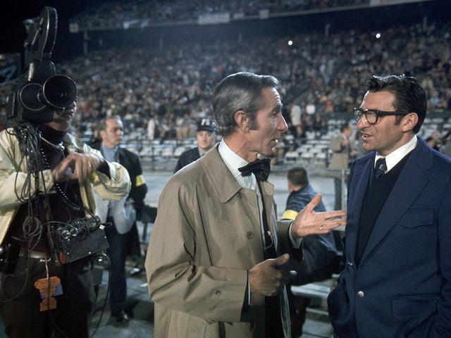 Joe Paterno and Chris Schenkel 