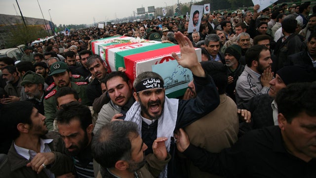Iran funeral for Revolutionary Guard members killed in blast 