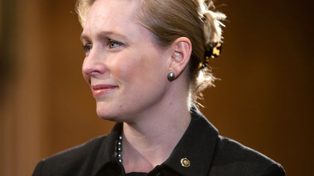 Sen. Kirsten Gillibrand, D-N.Y., listens during a news conference on Capitol Hill March 16, 2011, in Washington. 