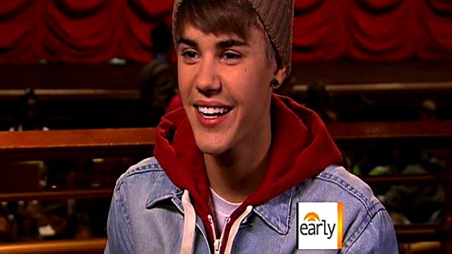 Justin Bieber on "The Early Show on Saturday Morning" on Nov. 19, 20011 