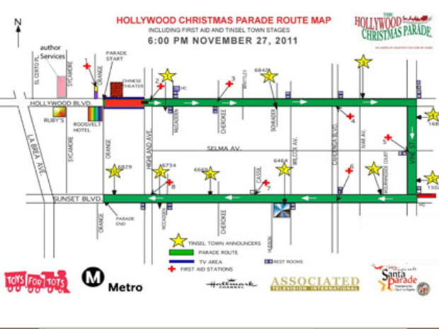Hollywood Christmas Parade Route 
