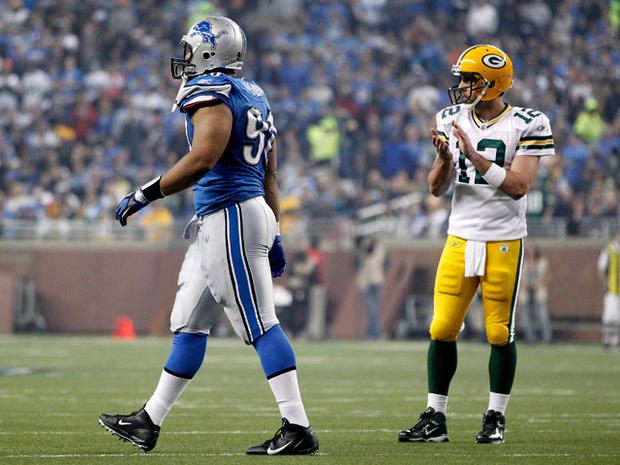 Aaron Rodgers reacts Ndamukong Suh's ejection 