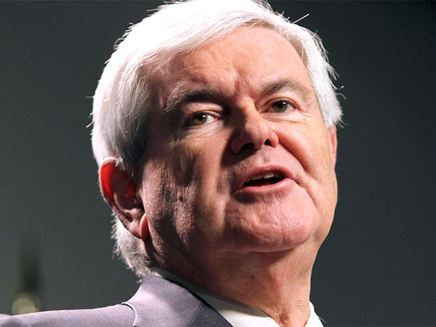 Republican presidential candidate, former House Speaker Newt Gingrich, speaks at a town meeting at St. Anselm College in Manchester, N.H., Monday, Nov. 21, 2011 