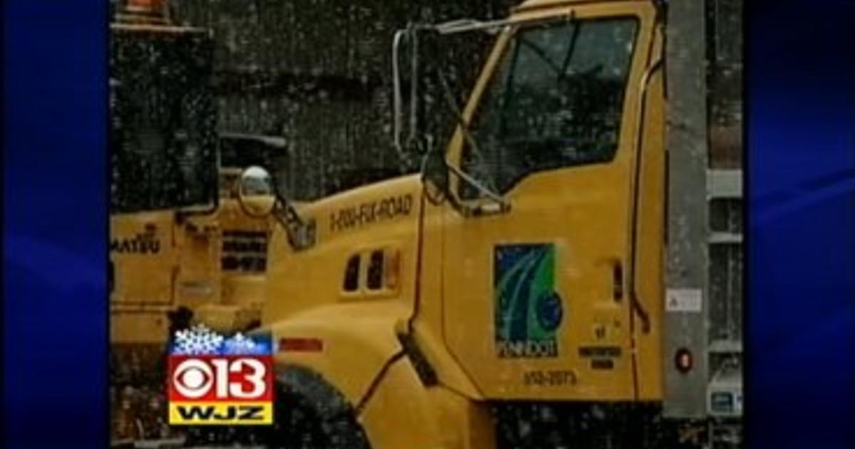 Maryland Road Crews Prepare For Snow - CBS Baltimore