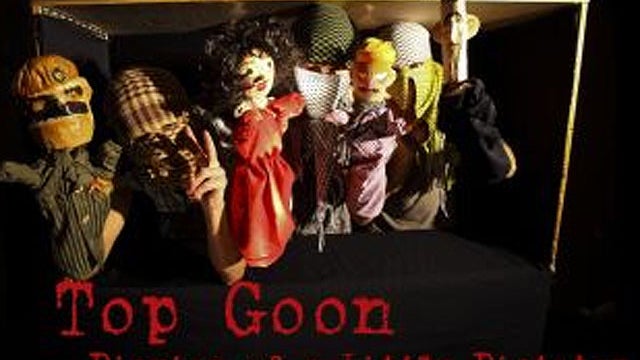 Puppet characters from "Top Goon: Diaries of a Little Dictator." Syrian President Bashar Al-Assad is on the right. 
