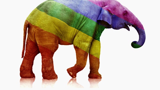 Gay Rights GOP Elephant 