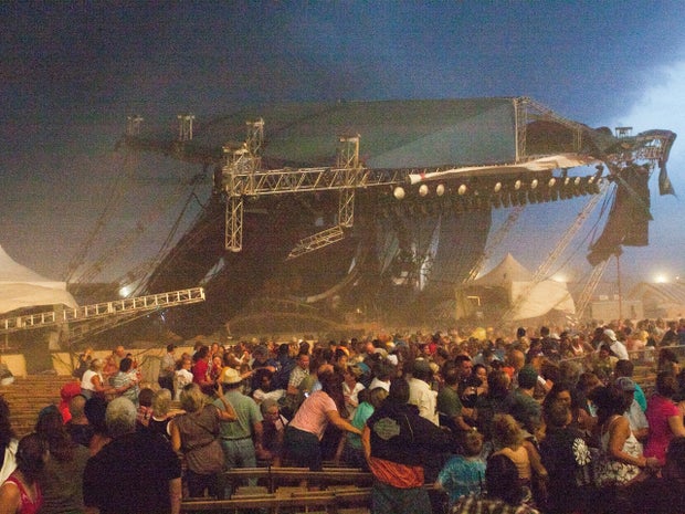 stage collapses at the Indiana State Fair 